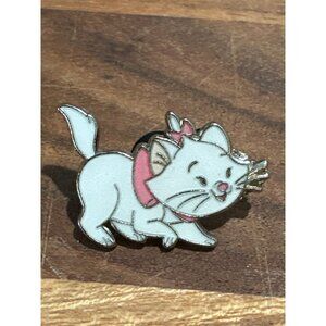 Disney Aristocats Marie Cat Kitten Pin Mickey Trading Pin Authentic White Pink